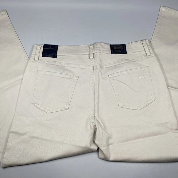 NEW BROOLS BROTHERS Men's 5-Pocket Straight Leg Pants Ecru Khaki Size 34x30 - Picture 3 of 8